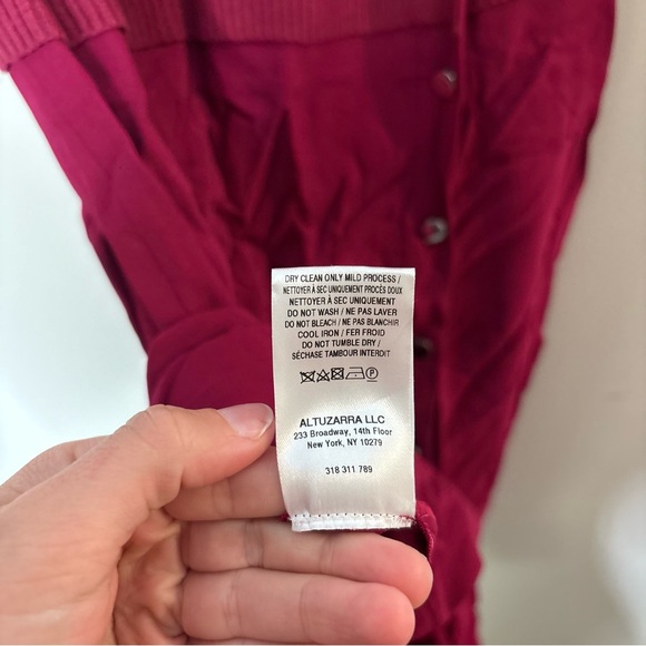 Altuzarra Raspberry Button-Front knee length Dress - Picture 7 of 7